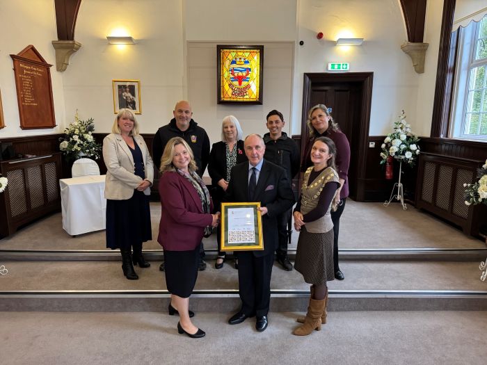 gold award town council Gillingham